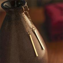 New Long earings 2 Color geometry Drop Earring charm Jewelry for Women ear Pendant simple temperament female accessories girl