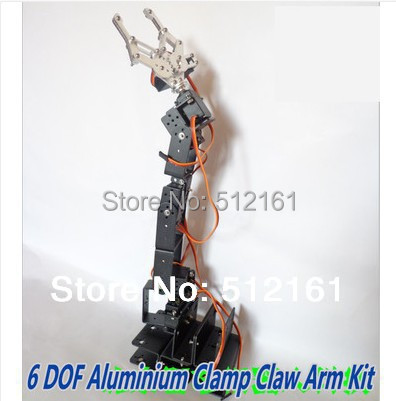 Aluminium Robot 6 DOF Arm Clamp Claw Mount Kit for Arduino Compatible