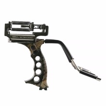 Top Grade Slingshot Hunting Powerful Catapult Camouflage Stainless Steel Hunter Aluminium Alloy Sling Shot With Arrow
