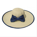 Manufacturers and brand free shipping 2016 women s fashion summer beach Panama bow brimmed sun hat
