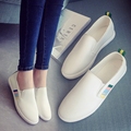 HOT SALES 2017 Summer New Fashion Student Shoes A Pedal Lazy Shoes Tide Loafers Laides White