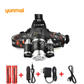 USB 8000lm XML T6 2R5 ZOOM LED Headlight Headlamp Head Lamp Light 4 mode Torch 2x18650