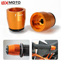 Accessories Motorcycle Cnc Aluminum Handlebar Grips Bar Ends Orange For Ktm Duke 125 200 390 2013
