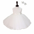 2016 Sweet White Ivory Christening gowns with headdress Sequin dress for birthday Baby outfit for wedding