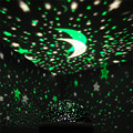 Sun And Star Lighting Lamp 4 LED Bead 360 Degree Romantic Room Rotating Cosmos Star Projector