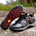 2016 New Outdoor Fun Sports Mountain Trekking Shoes Hunting Boots goretex black Genuine Leather Waterproof Hiking