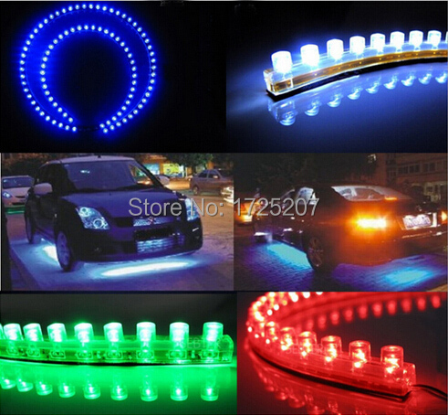 Car Styling 12V 24cm car LED DRL Light Strip For Daytime Running Light motorcycle car bike decoratio