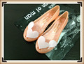 Summer heart wings jelly shoes Women fish mouth flat shoes