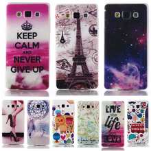 Fashion Ultra Thin Gel Soft TPU Pattern Case For SAMSUNG GALAXY A5 A500 A5000 Silicone ShockProof Phone Back Skin Cover Bags