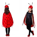 2016 ladybug miraculous kids Cosplay Costume Cute Girl Ladybird Costume Halloween Christmas Cosplay Children Fairy Fancy