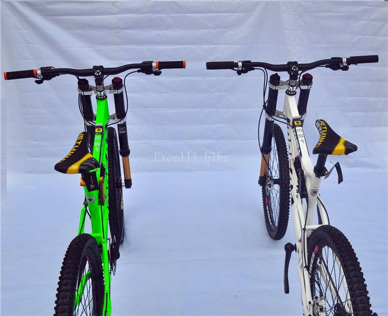 Bicicleta SHIMANO M455 Oil suspension Aluminium Alloy Soft-tail Frame Full Suspension Downhill Mountain Bikes 2609