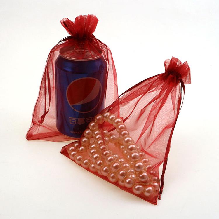 15x20cm deep red customize organza drawstring bags 15x20cm deep red customize organza drawstring bags