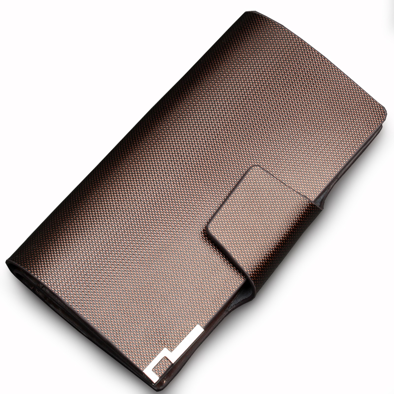 Faman male long design wallet cowhide hasp wallet multi card holder large capacity men's wallet card holder