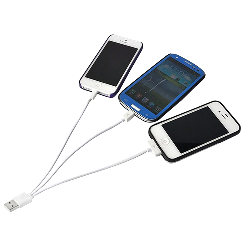 Image of 21CM 3 in 1 USB Charging & Data Sync Cable Multi Functions Lines For iphone 4 4s 5 6 6plus for Samsung Xiaomi Mobile phone