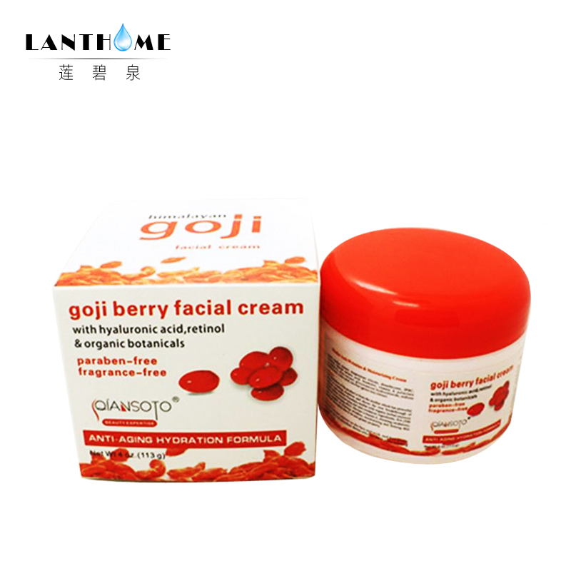 Image of Hyaluronic acid goji cream face cream Chinese wolfberry medlar multi effect anti wrinkle Inhibit the activity of tyrosinase