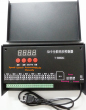 T8000 AC110-240V SD карты пикселей управления для WS2801 WS2811 LPD8806 MAX 8192 пикселей DC5V