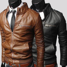 Free shipping Leather Jacket Men Fashion Jacket Collar Men’s Motorcycle Leather Winter Jacket Men Leather Coat CasualHS70