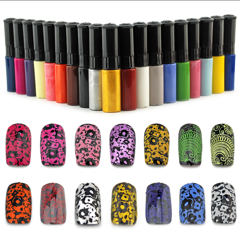 Image of KADS Stamp polish 1 Bottle/LOT Nail Polish & stamp polish nail art pen 21 color Optional 10ml More engaging 4 Seasons