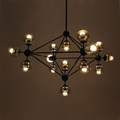 2015 magic beans DNA Lustres wrought iron industrial Cafe project lamps Nordic Art Deco glass ball