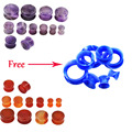 Ear Gauges Free Silicone Ear Tunnels Plugs 2pair Earet Expansions Stretchers Earring Plug Body Piercing Jewelry
