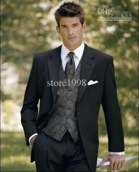 Новый стиль - жених смокинги лучший мужской костюм свадьба дружки / костюмы жених ( куртка + брюки + галстук + жилет ) Z5