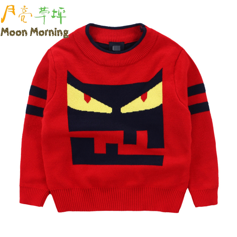 Moon Morning spring and autumn boys sweater cotton...