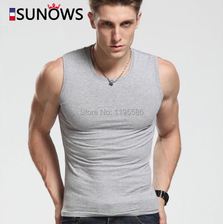 Image of Men's Tank Tops Fashion 100% Cotton Brand Sport Sleeveless Undershirts For Male Bodybuilding Tank Tops White Casual Summer Vest