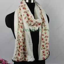 Sweet Stylish Fashion Women Girl s Printed Floral 2 Layer Stitching Lace Trim Chiffon Hemming 2