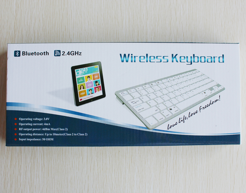 Spanish Keyboard Super Slim Wireless Bluetooth Keyboard for iPad iPhone 5s OS Android Window Mobile Symbian