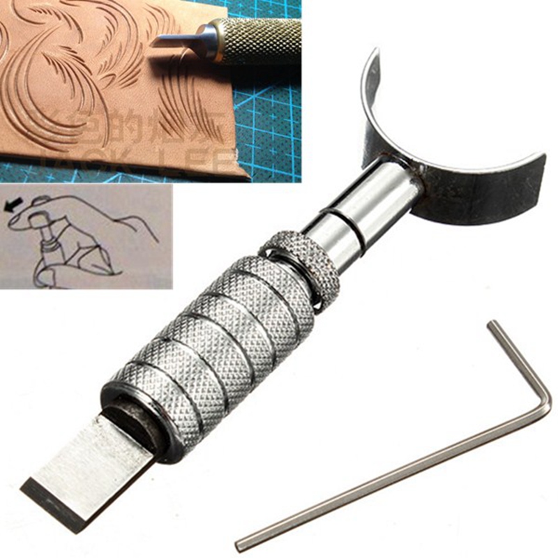Image of Wholesale 1Pcs DIY Handmade Adjustable Swivel Leather Tools Rotating Carving Knife With Blade Free Shipping