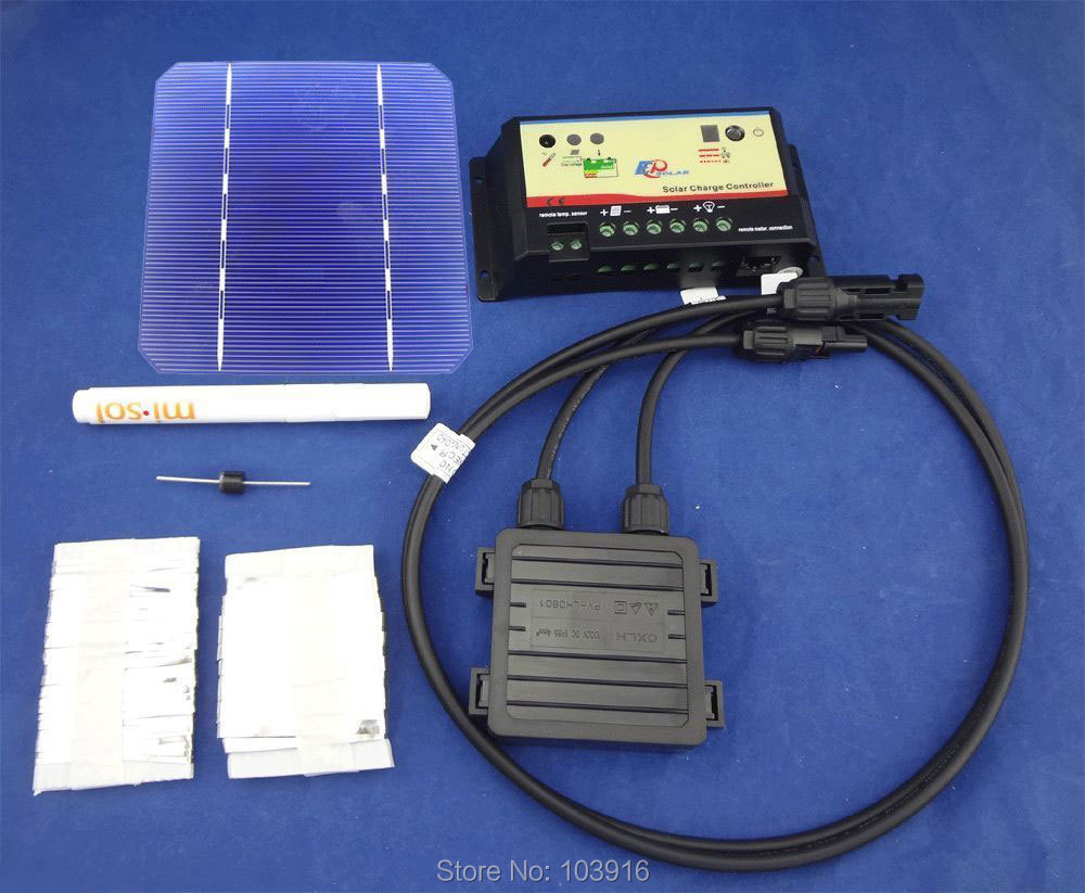  DIY-kit-for-solar-panel-solar-cells-regulator-bus-tabbing-wire-diode