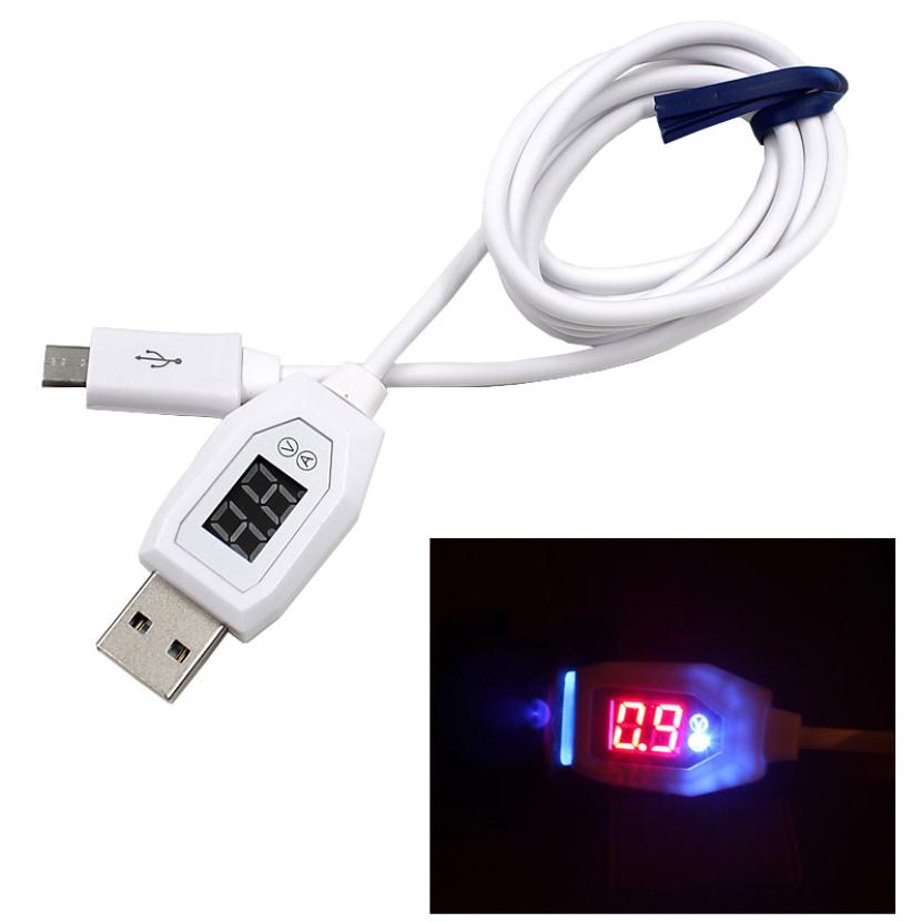 Image of Hot selling Digital LCD Display Micro USB Data Charging Voltage Current Cable Cord For Android Phone Newly