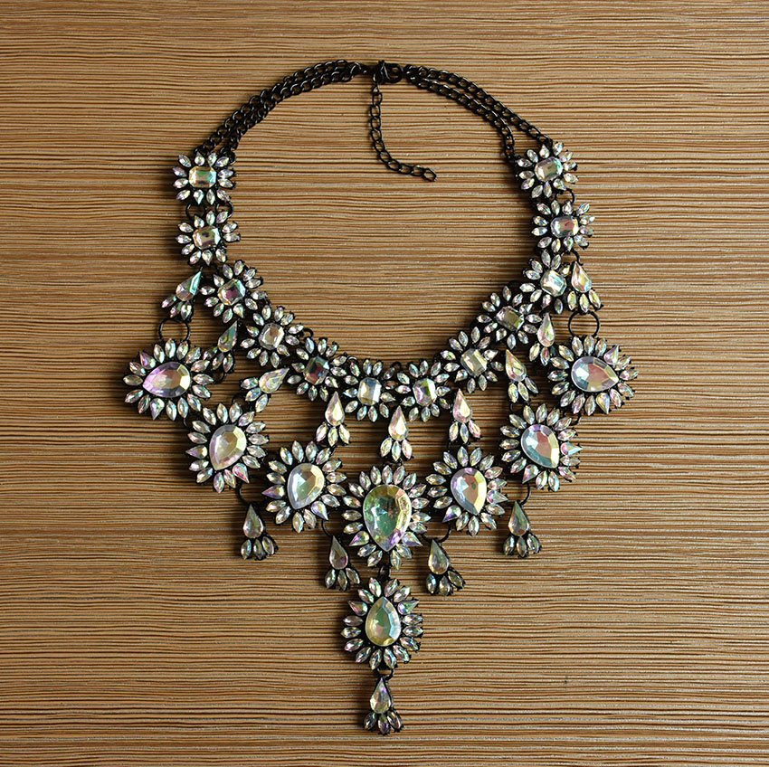 Fashion Charm Jewelry Chain Pendant Crystal Choker...