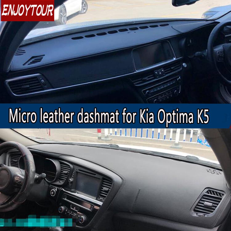Muchkey Custom Dash Board Cover Mat for Kia Optima 2003-2005 Carpet Dashboard Cover Protector Easy Installation Black 