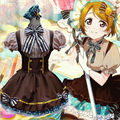 Japanese Anime Love Live Hanayo Candy Maid Uniform Princess Lolita Dress Cosplay Costume for Halloween Dress