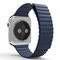 Fashion Leather Loop strap band for apple watch 42mm 38mm adjustable magnetic clasp bracelet watchband for