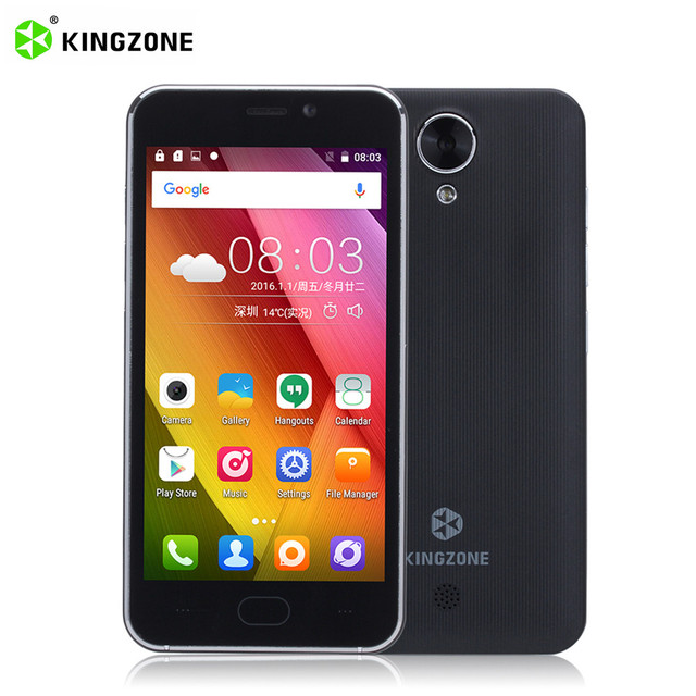 Original Kingzone S2 Android 6.0 4.5inch Smartphone MTK6580 Quad Core Dual SIM 5MP Camera WCDMA 1G RAM 8G ROM 2300mAh Cell Phone