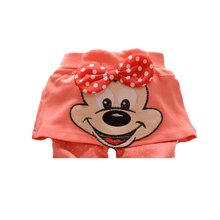 2014 new Autumn Korean baby girls child bow Mickey cotton padding culottes pants Leggings B105