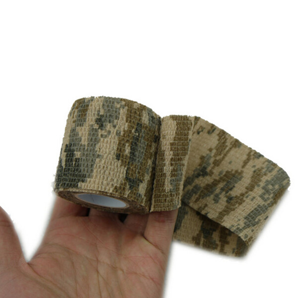 Image of Camo Army Non Woven Cohesive Bandage Self Adhesive Camping Hunting Camouflage Tape 5CMx4.5M