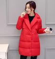 2016 Winter Maternity clothing New solid color long Fashionable Moms clothes loose cotton jacket for pregnant