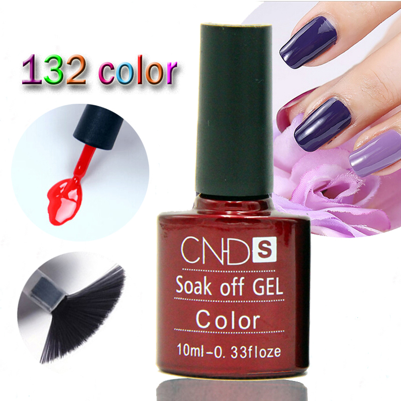 Image of Nail Gel Polish UV&LED Shining Colorful 132 Colors10ML Long lasting soak off Varnish cheap Manicure
