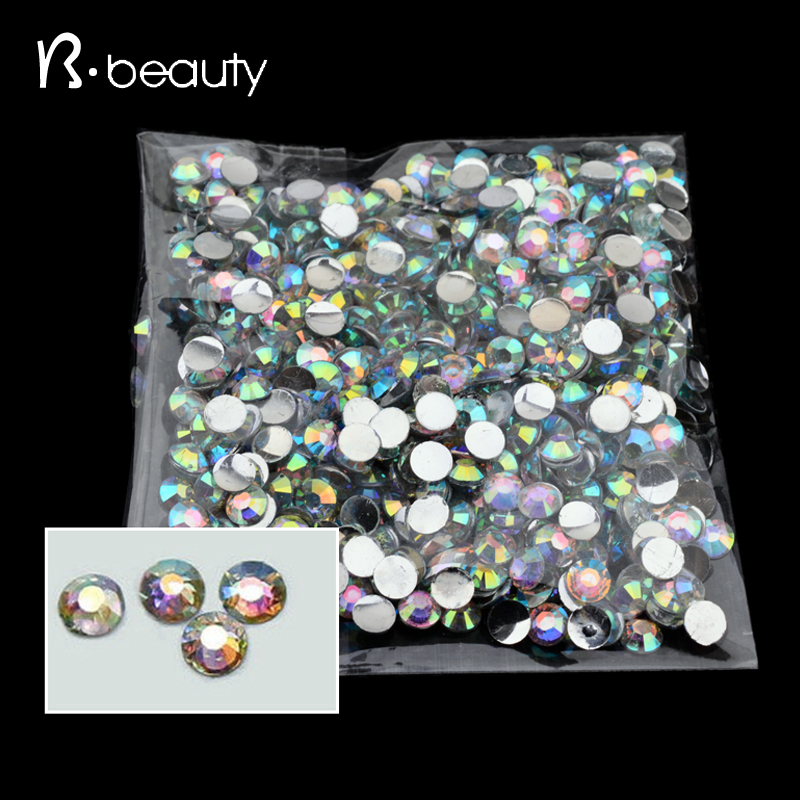 Image of 1000pcs/pack 4mm 2015 New Arrive Fashion Shiny Acrylic Nail Art Glitter Charm AB Rhinestone Nail Tools DIY Beauty Decoration
