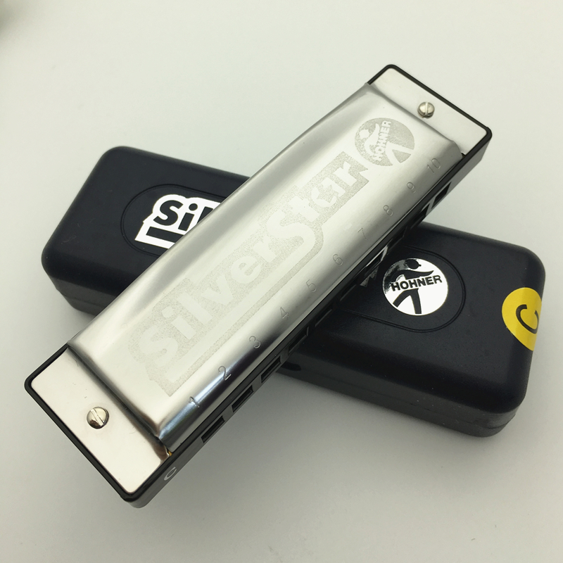 Description Picture 6 of itemHohner 10 holes armonica diatonica Harmonica Blues Harp Key of C Mouth Organ Sliver Star Gaita music instrument mundharmonika