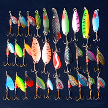 Free shipping 30pieces=1SET spoon fishing bait lure kit sets 4-7 swim lure bait for outdoor big fish easy for fishing