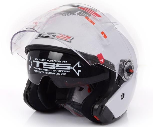 Professional Urban Open Face Motorcycle Helmet, with Controable Internal Black Sunglass,DOT, ECE Approved LS2 OF 578