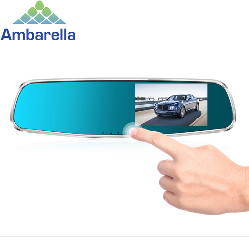 Image of Ambarella A7 Car DVR Camera FHD 1296p Car dvrs auto Dimming Rearview mirror recording dash cam night vision Parking monitor