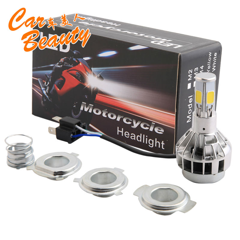 2016 H4 LED Motorcycle Headlight Bulbs 3600LM 35W High Low Lamp For Motorcycle Accessories Fit Harle