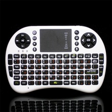 English or Russian, Mini Wireless keyboard &Touchpad 2.4G Multi-Media Remote Control For PC/Andriod TV Box/ better than Rii i8