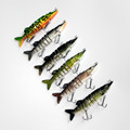 12 5cm 5inch 20g 6 colors 9 Jointed Sections Swimbait Fishing Lure Pike Muskie Bait Muliti