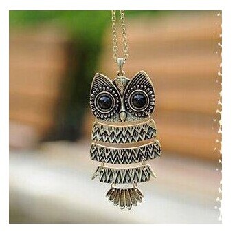 Image of Free Shipping The tan owl necklace necklace 2016 hot necklace gift for Christmas/wedding The European and American style